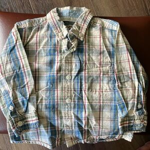 Specialty baby button down plaid shirt 18M